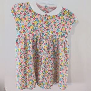 Baby Boden Pink Spring Floral Dress, 12-18 month 💐💕🤍